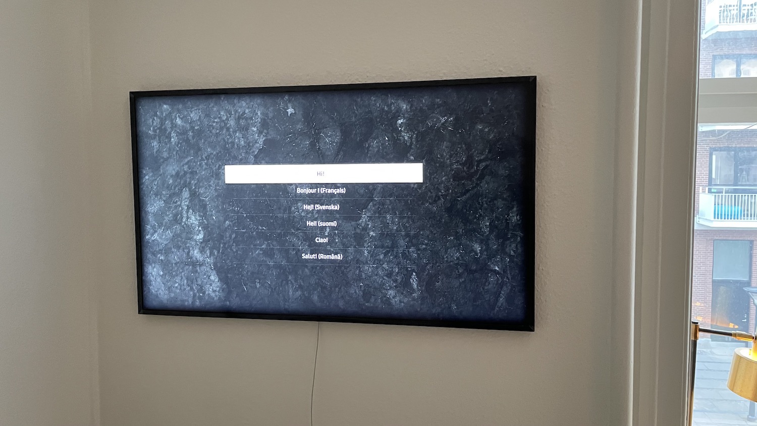 Installation af 32'' Samsung Frame TV